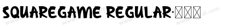 SquareGame Regular字体转换